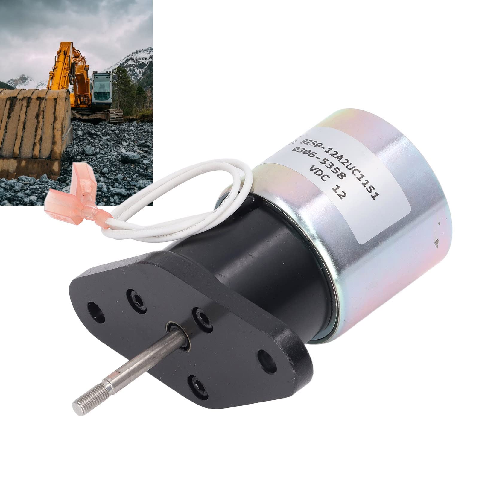 Absperr-Stopp-Magnetventil, Langlebiger und Zuverlässiger Baggerantrieb für Woodward 0306 5358 8250 1502 12 VDC, 1 Einheit