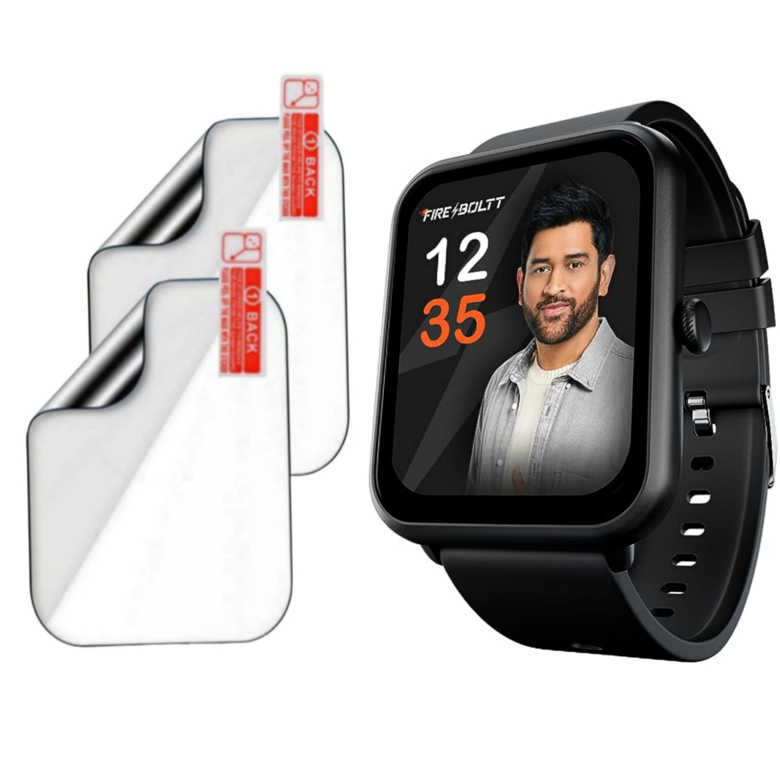 (pack of 2) Screen Guard Flexible Tempered Glass For Fire boltt ninja call pro plus 1.83" Watch And Full Screen Coverage(Except Edges) And Easy Installation Kit for Smartwatch [display 1.85] (B0D3RKMLF5) Amazon Price History, Amazon Price Tracker