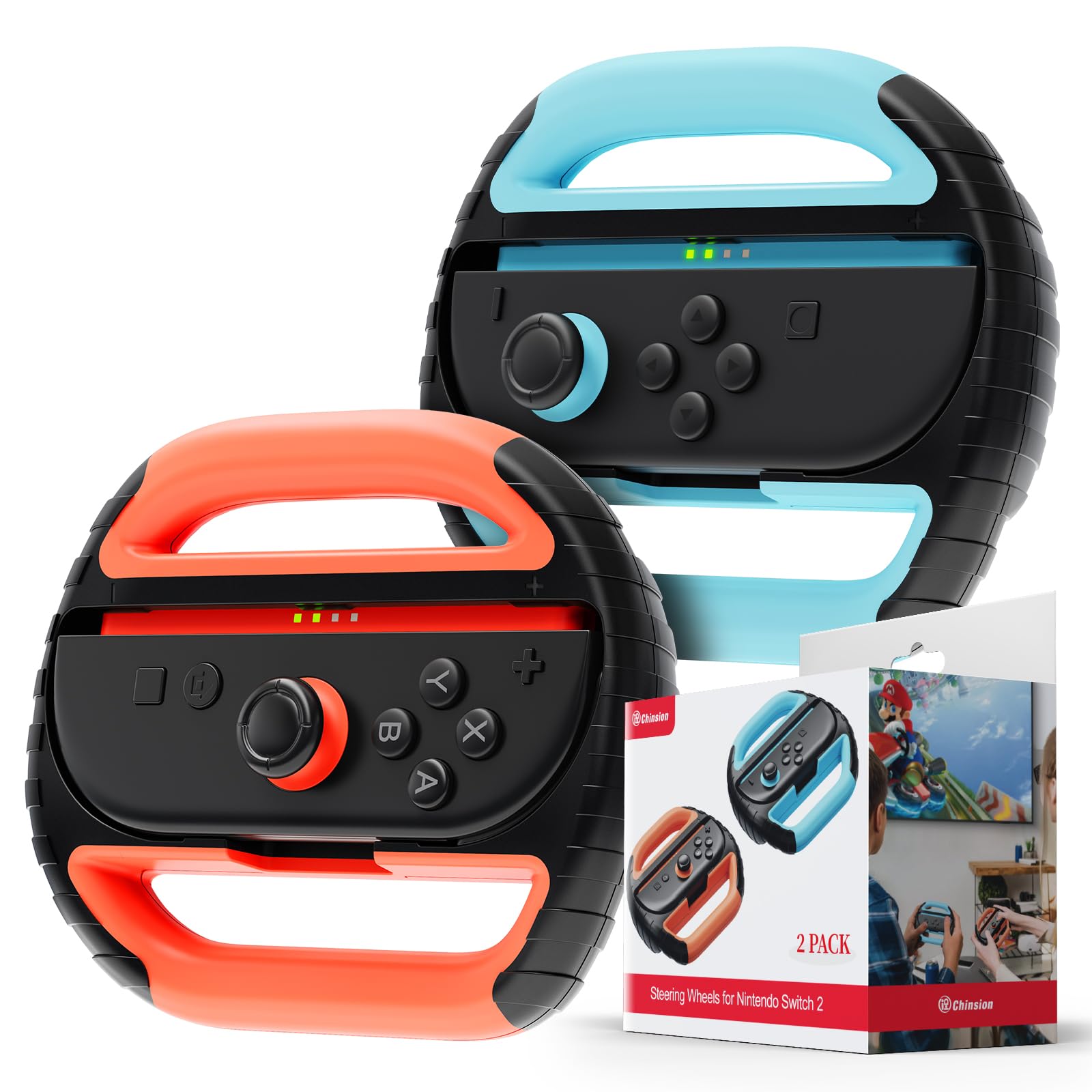 Amazon.com: ID CHINSION 2 Pack Steering Wheel for Mario Kart World