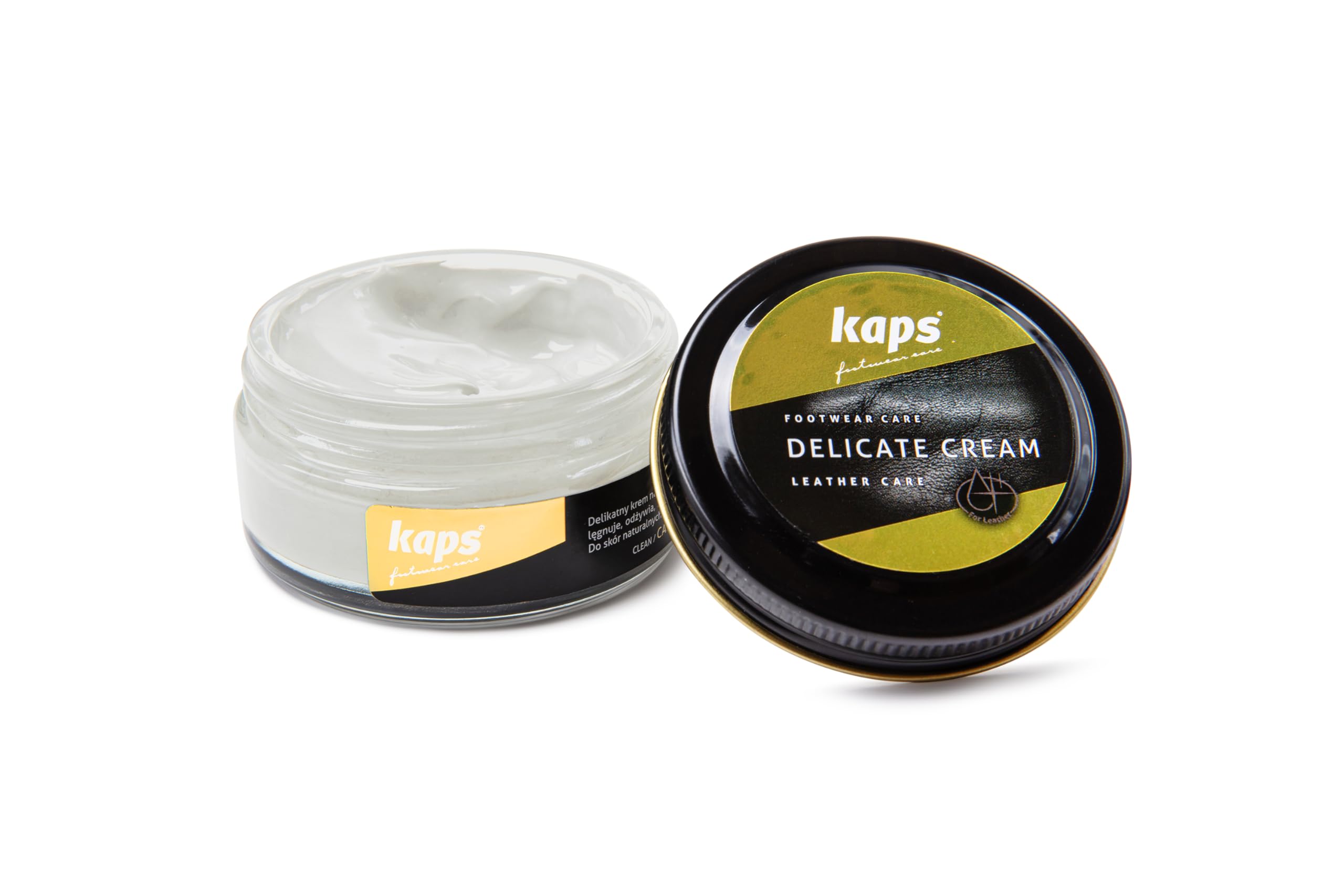 Kaps Leather Shoe Cream - Shoe Care Polish and Colour Conditioner | Refreshes Appearance | For Boots, Handbags, Furniture | Intensive Leather Care and Nourishing | 70 + Shades 50ml — view 26