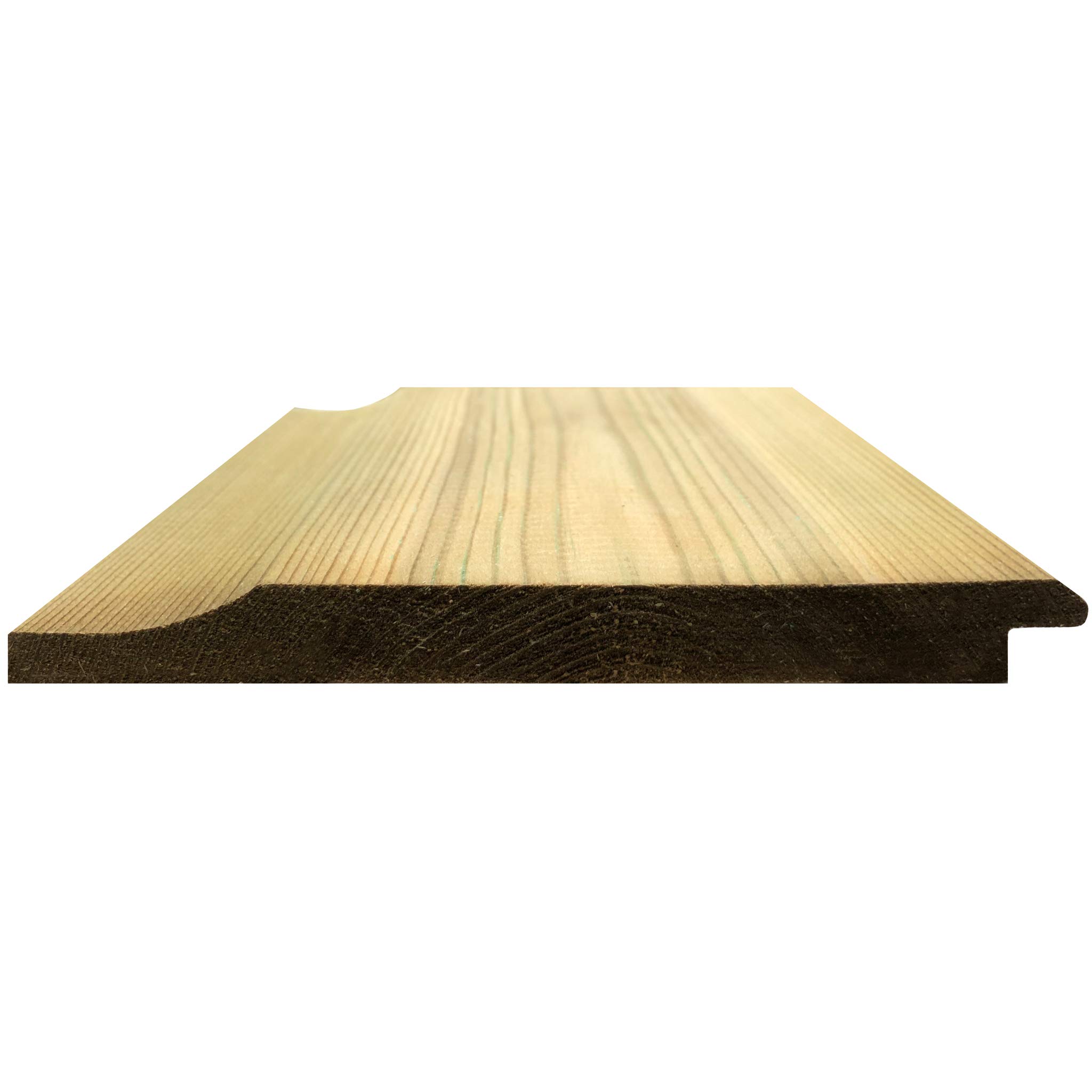 Treated Shiplap Cladding Boards | 150mm X 15mm X 1.2m | Pressure-Treated Scandinavian Redwood | For Sheds, Walls, Exteriors