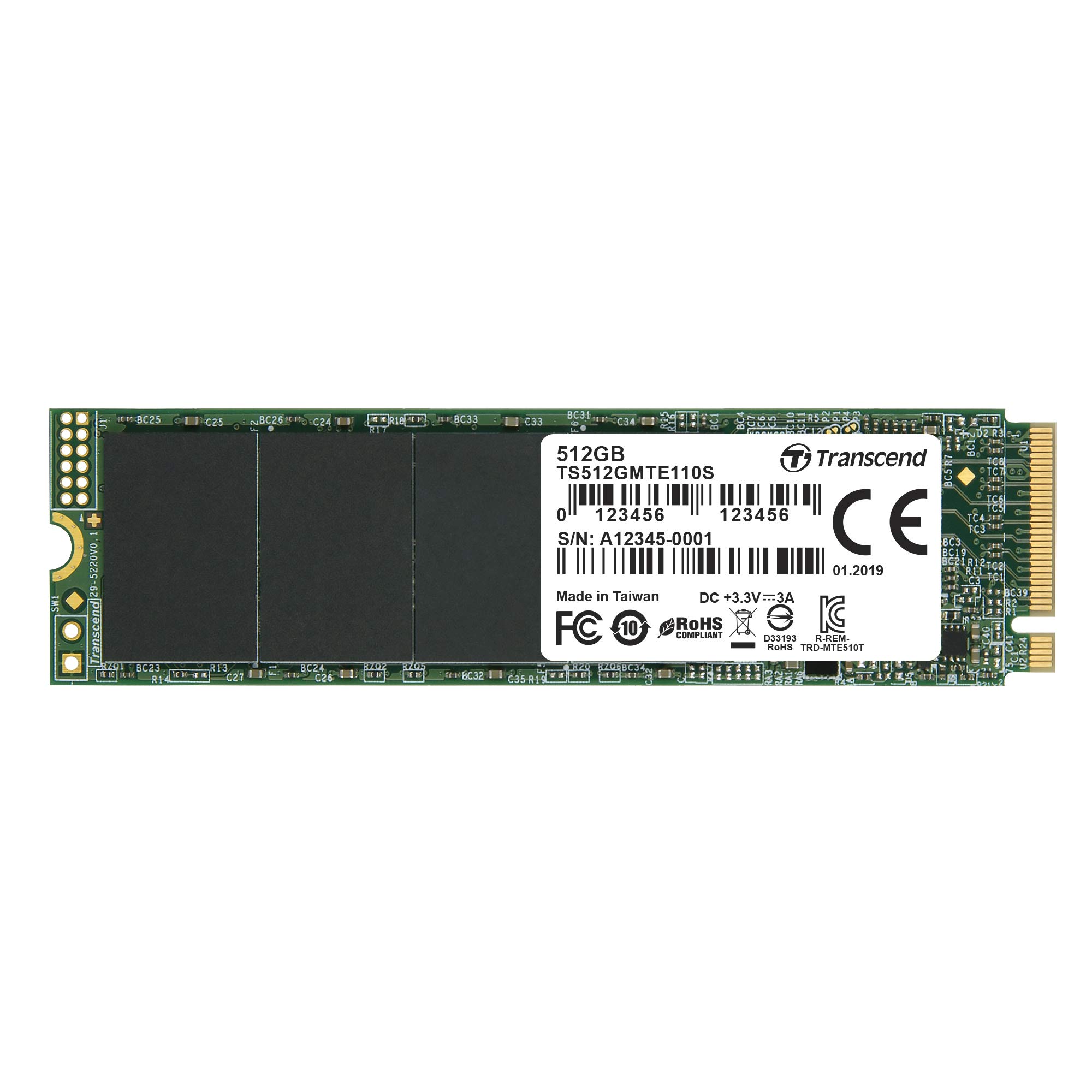 Transcend PCIe SSD 110S 512GB M.2 3枚セット Amazon | トランセンドジャパン Transcend PCIe M.2 SSD (2280