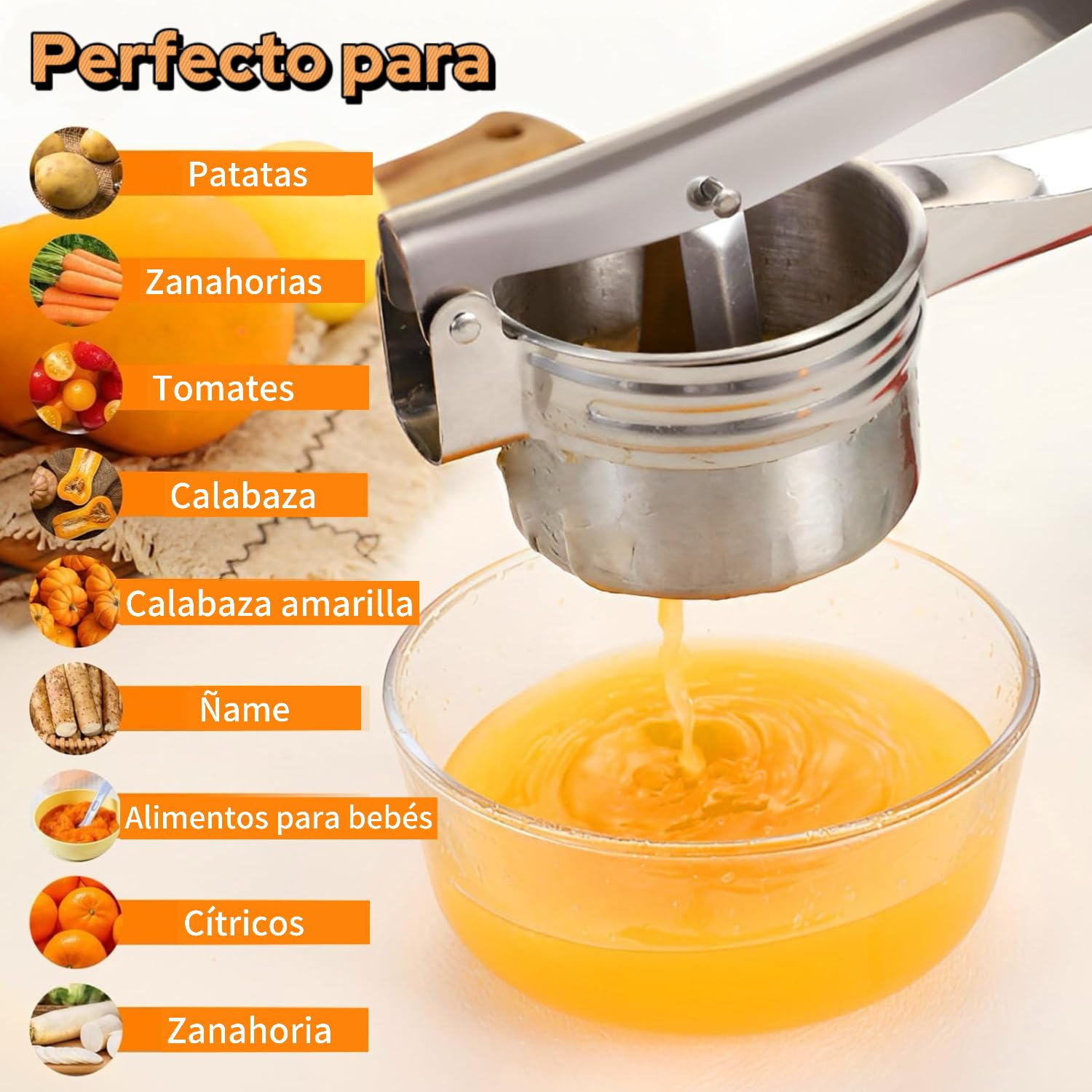 Ricer Set Snapklik.com : Premium Stainless Steel Potato Ricer Set