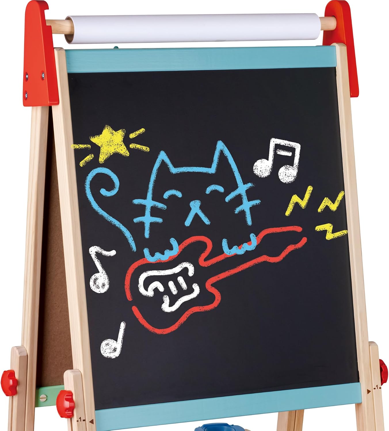 Hape Chalks and Stencils Art, Functional & Educational Painting Kit, For Painting, Preschool Arts, Multicolor