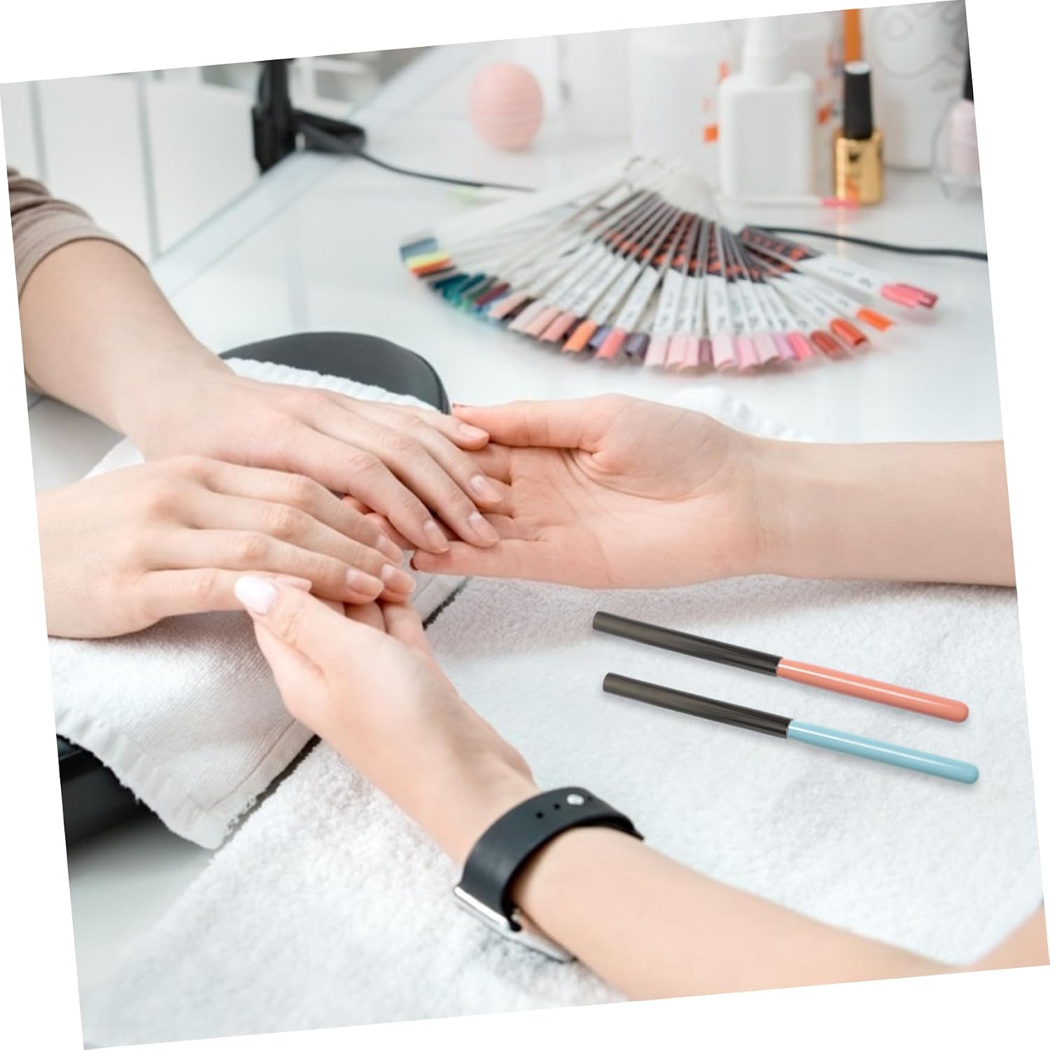 5pcs Nail Art Pen Caps Metal Zinc Alloy Sealed Covers