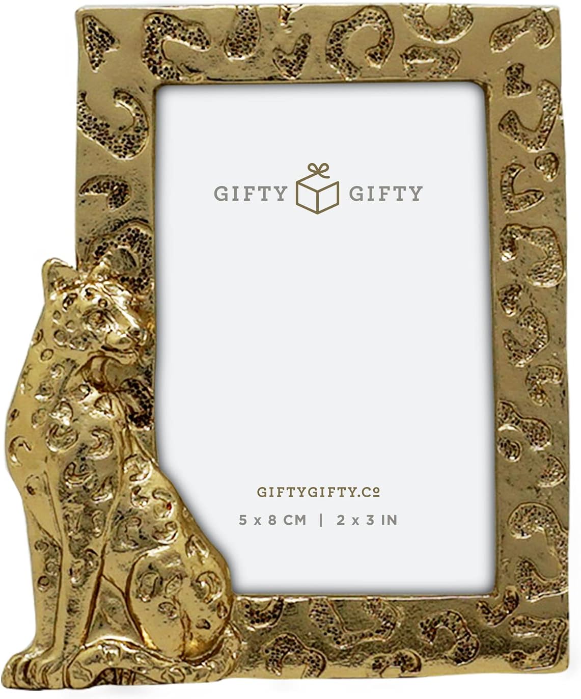Safari Animals Mini Frame Set, Gold, Set of 3, 2x3 In image 4