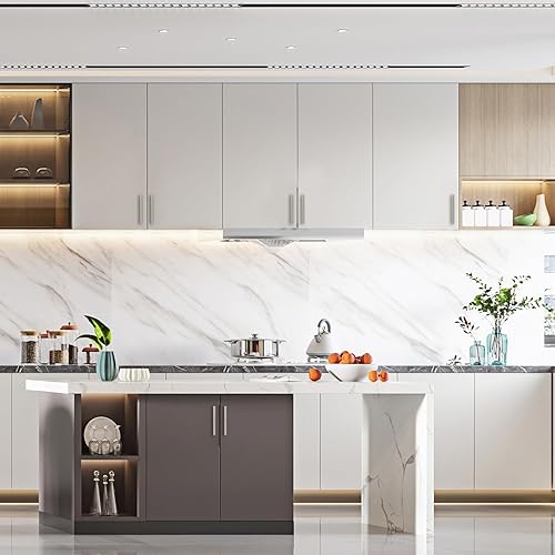 Miniatura 5 de Asidrama Paquete de 10 tiradores de gabinete de níquel satinado y bronce champán de 5 pulgadas (5.039 in) moleteados para gabinetes, herrajes para