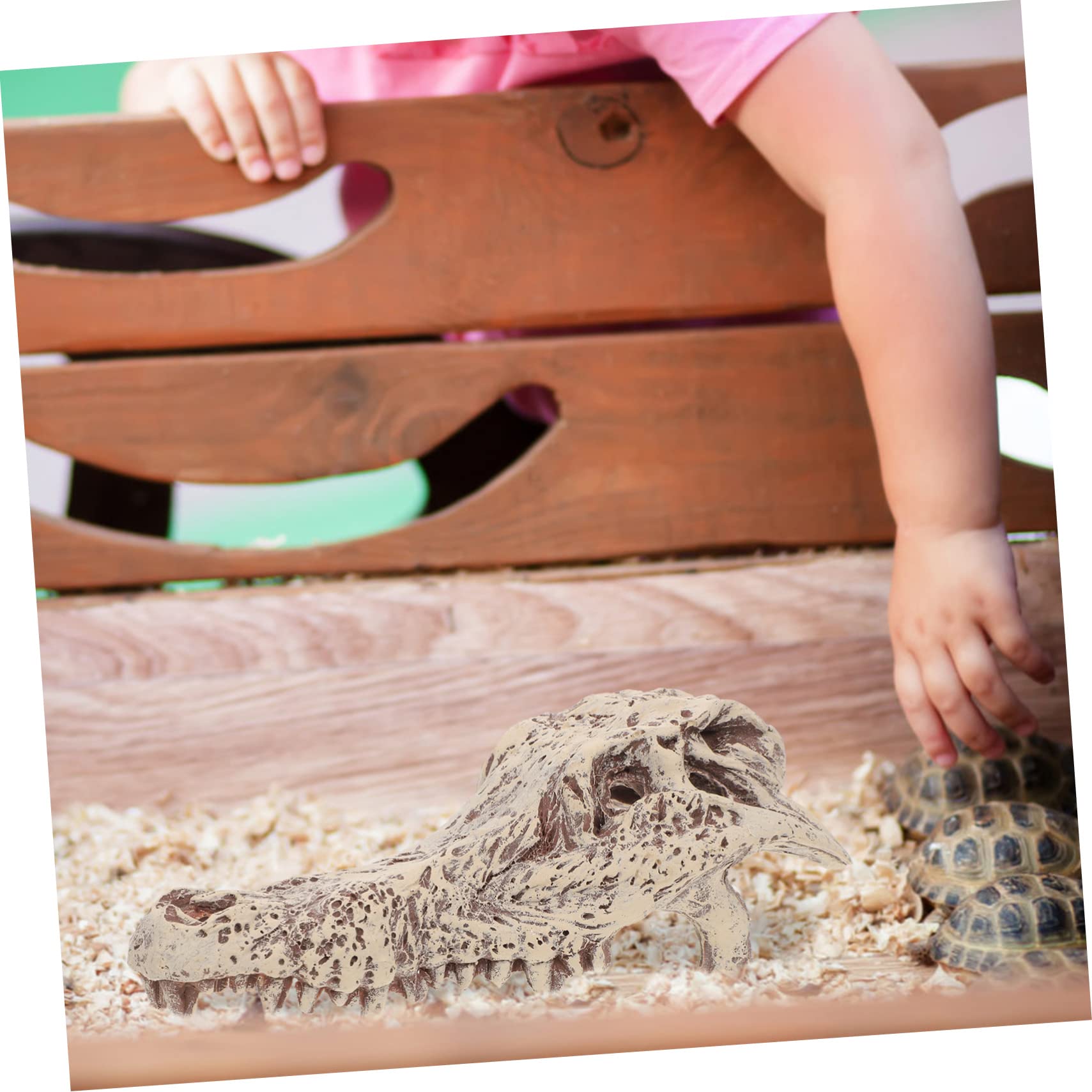 Plataforma De Solarium para Tortugas Diseño Cueva Oculta Accesorio De Acuario para Reptiles y Decoración De Terrarios