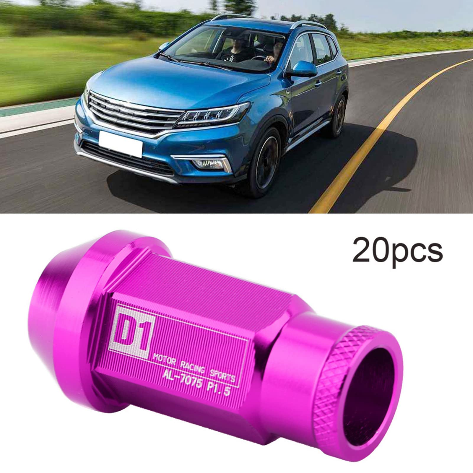 Qqmora Bouchon à vis de pneu de roue de voiture Bouchon à vis de roue