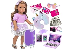 American 18 Inch Doll Travel Suitcase Play Set: Essential Accessories for the Aspiring Jet-setter