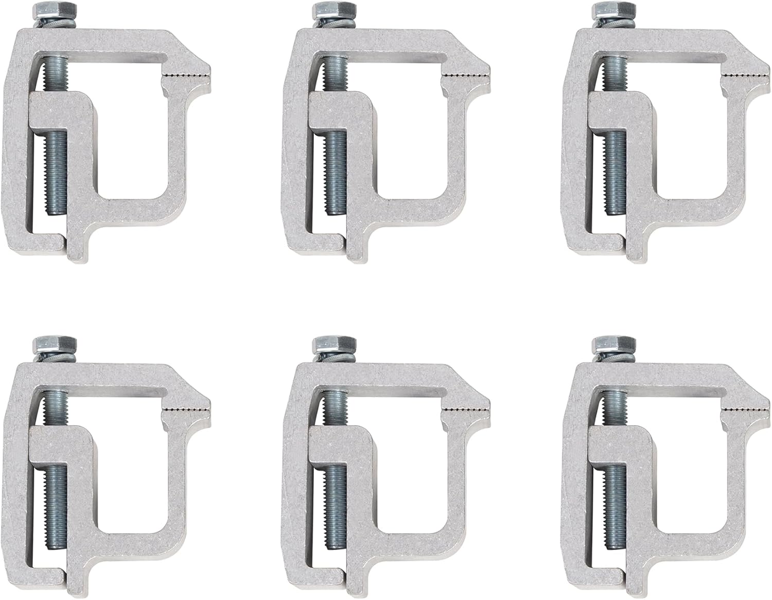 ECOTRIC Truck Clamps Mounting Caps Camper Shell Compatible with Chevrolet Chevy Ford Dodge Gmc Sierra Dakota Ram 1500 2500 3500 F150 F250 1500 2500 3500 Heavy Duty Aluminum 2 Packages