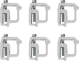 ECOTRIC 6Pcs Truck Clamps Mounting Caps Camper Shell Compatible with Chevy