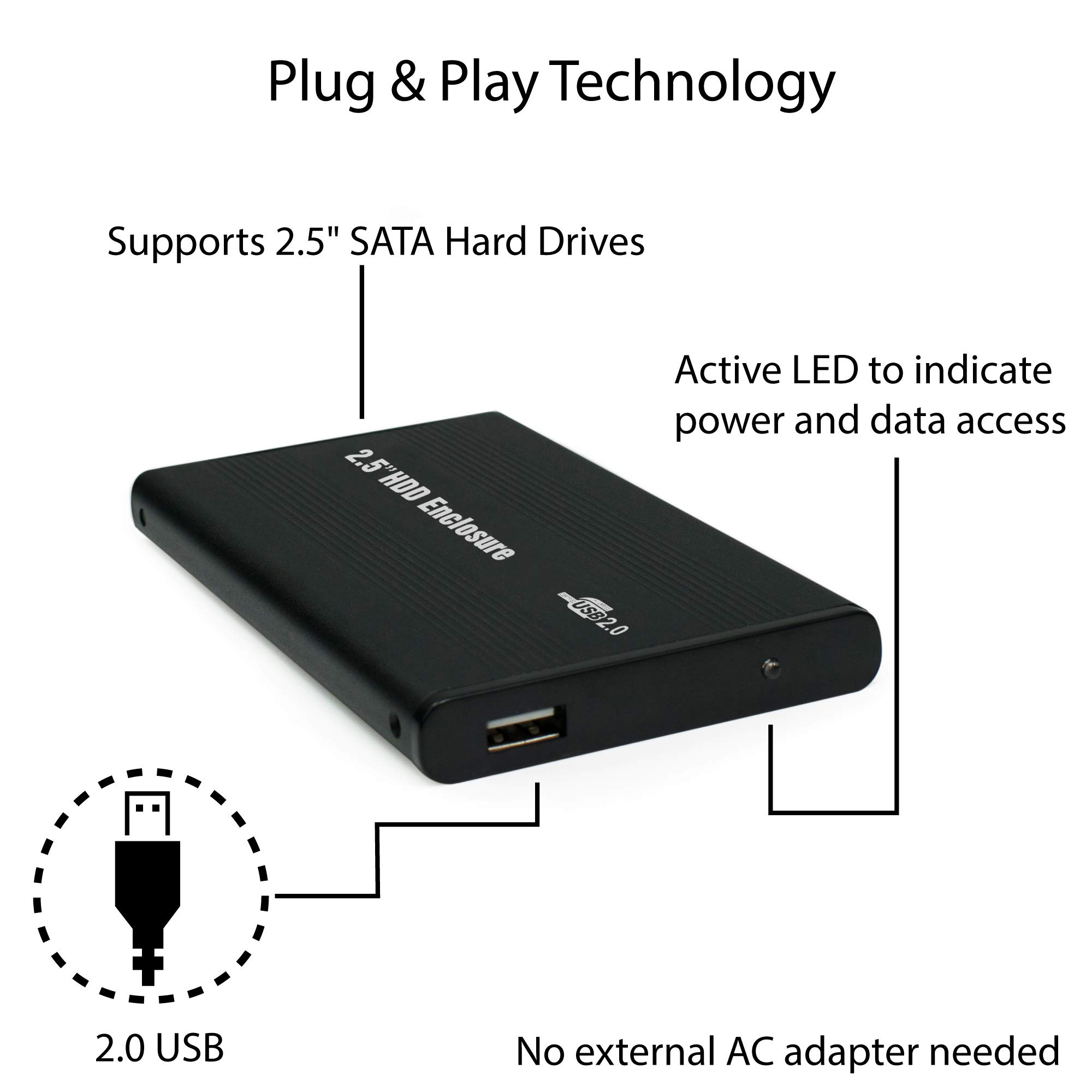 DIGIFLEX Box esterno IDE da 2,5" - interfaccia USB - per PC e portatile