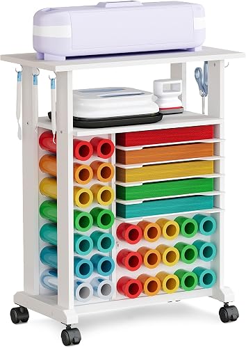 Crafit Compact Rolling Cart (29 vinyl holders)
