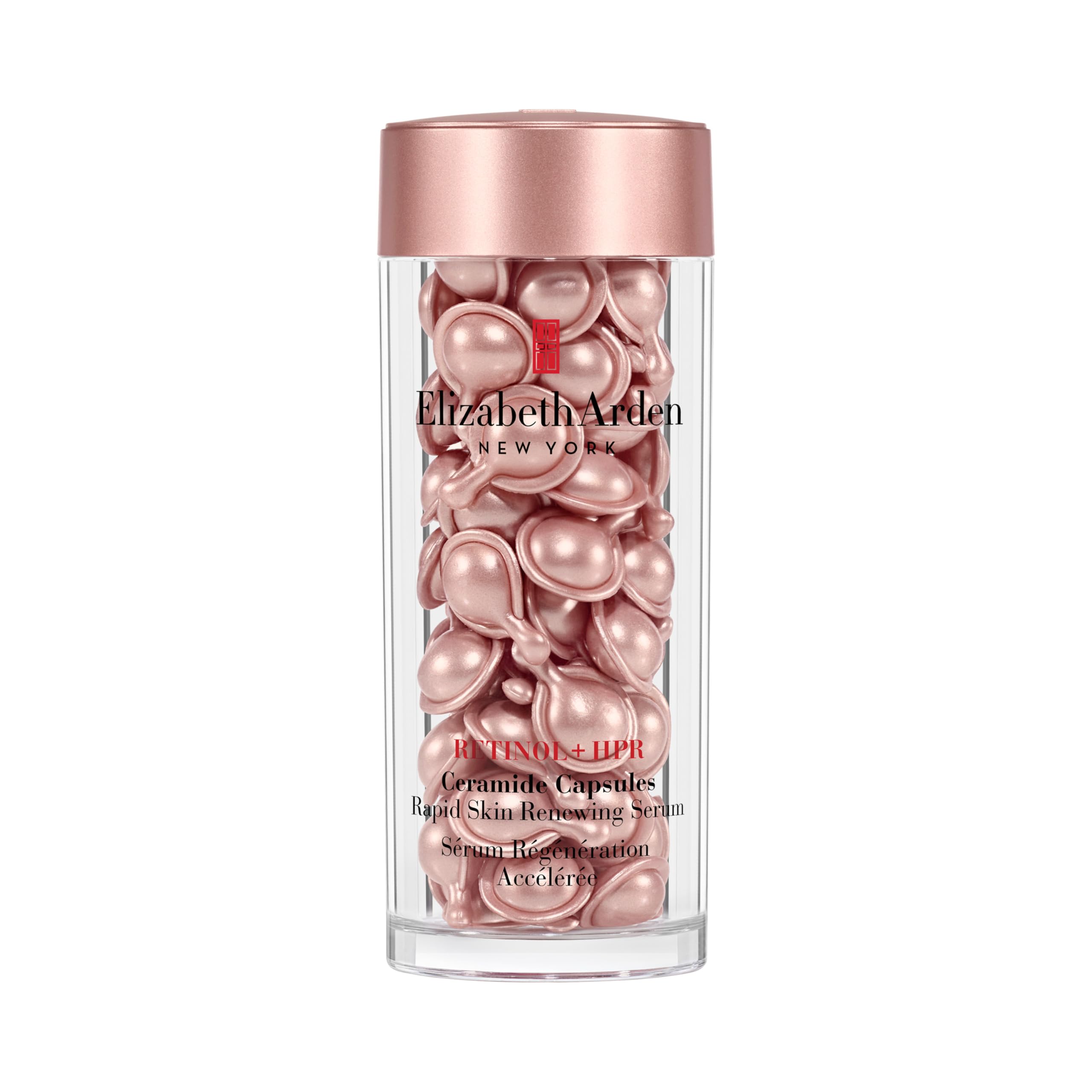 Elizabeth Arden RETINOL + HPR, Ceramide und Retinol Serum Kapseln, Reduzieren Mimikfalten und Falten, Verbessern die Hautfestigkeit, Einzeldosis, 60 Kapseln