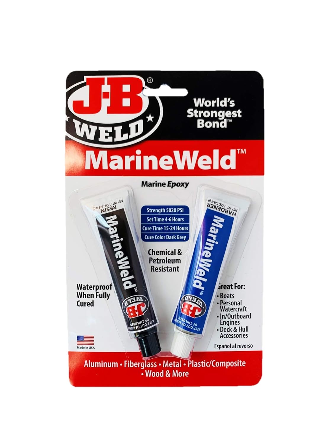 Hy-Poxy H-450 Alumbond 6.5 oz Aluminum Putty Repair Kit : Automotive