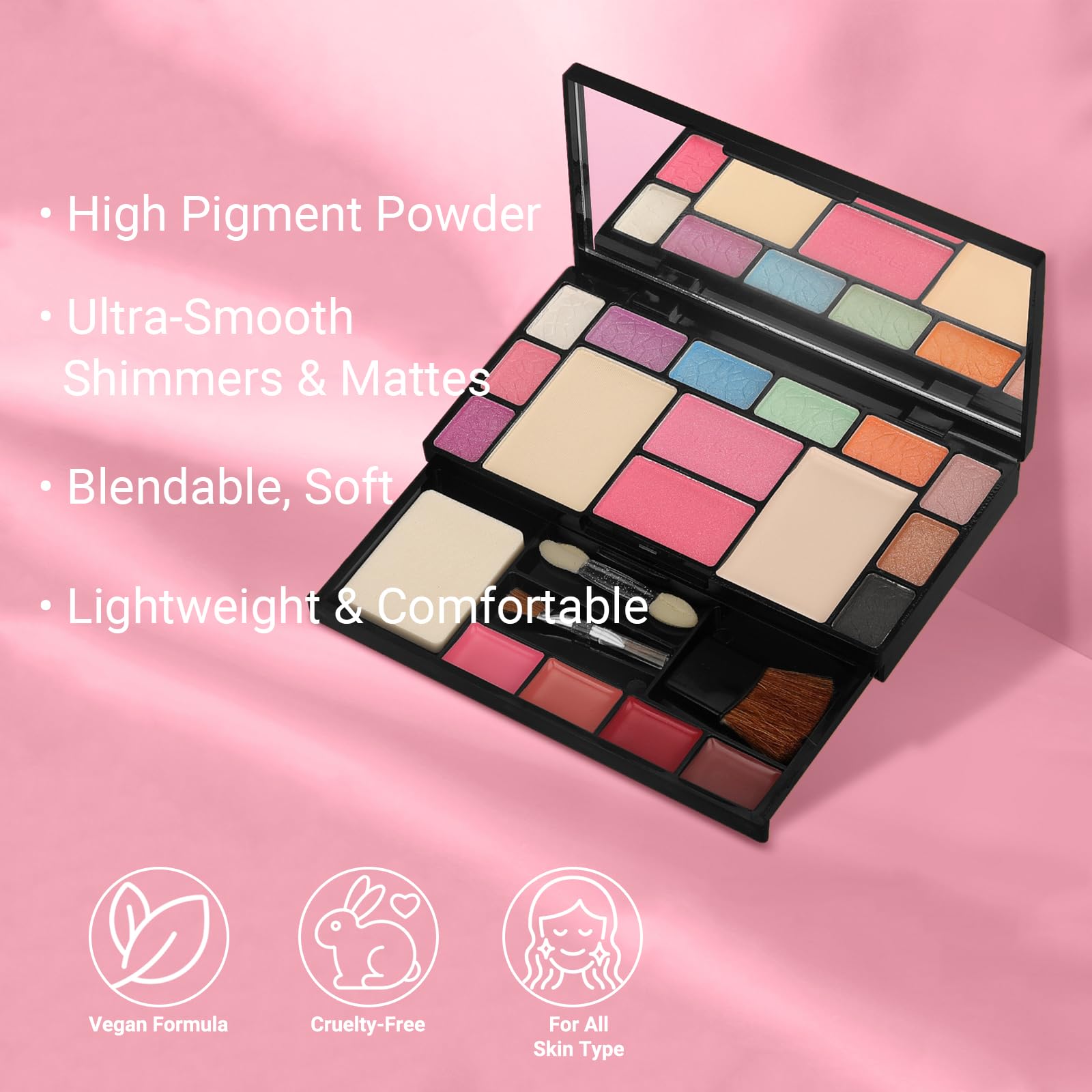 All-in-one Makeup Set Gift, Make-Up Sets, Makeup Kit for Women, Make up Set for Traveling, Long Lasting, Easy to Apply Matte Eye Shadow Palette for the Perfect Look for Day or Night - Image 3