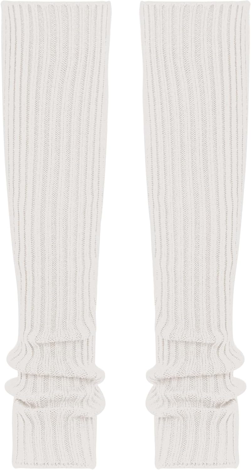 Jhaoyu Toddler Kids Girls Stirrup Leg Warmers Soft Stretch Knit Socks for Ballet Gymnastics and Cold Weather 3-14 Years