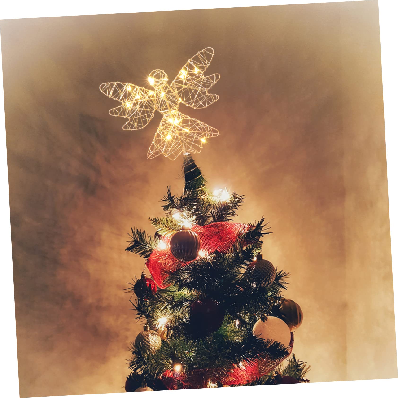 MAGICLULU 3piezas Luz De para Árbol De Navidad Adorno Diseño Elegante para y Decoración del con Baterías Sin Instalación Compleja