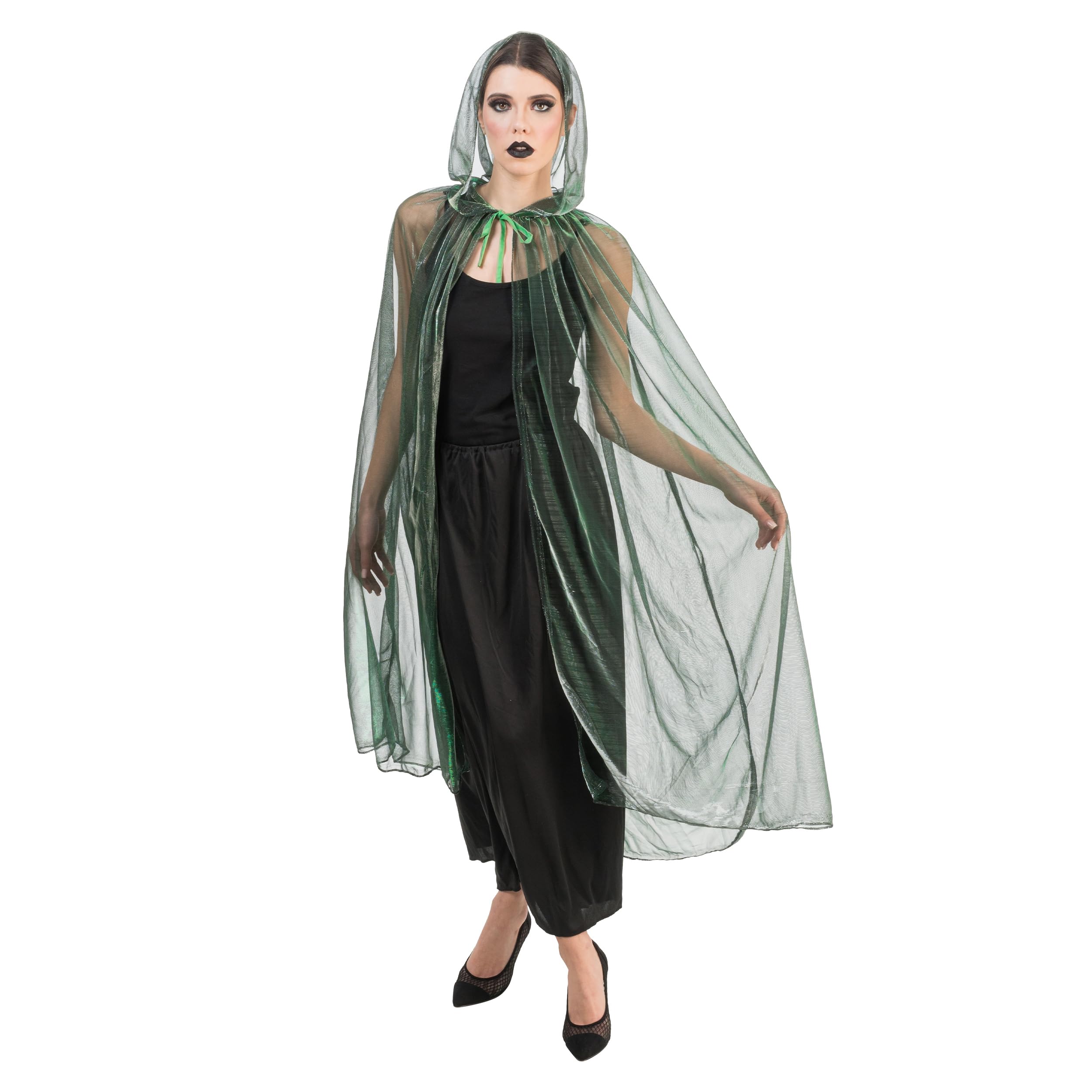 Chaks H4279 Grünes Kapuzencape Green Hooded Cape, Standard Size