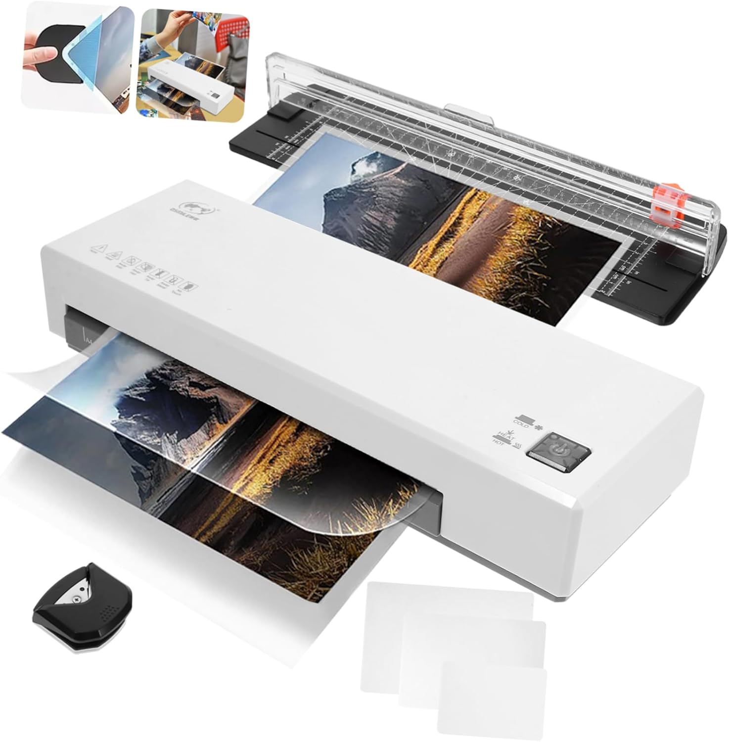 VILLCASE Laminator Machine Photo Laminator Machine Laminating Film Laminating Office Lightweight Design Portability