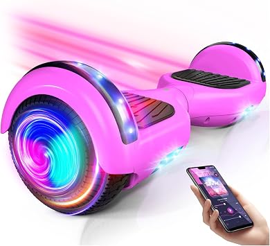 Scooter with Seat Attachment for Kids Adults, 6.5 8.5Balancing Scooter with Bluetooth Speakers & Colorful LED Light with Kart