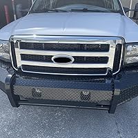 Vista 6 de HECASA Front Grille Compatible with 1999-2004 Ford Super Duty F-250 F-350 Excursion (New Front Chrome Grille) 2006 Style W/Detachable Mesh Insert