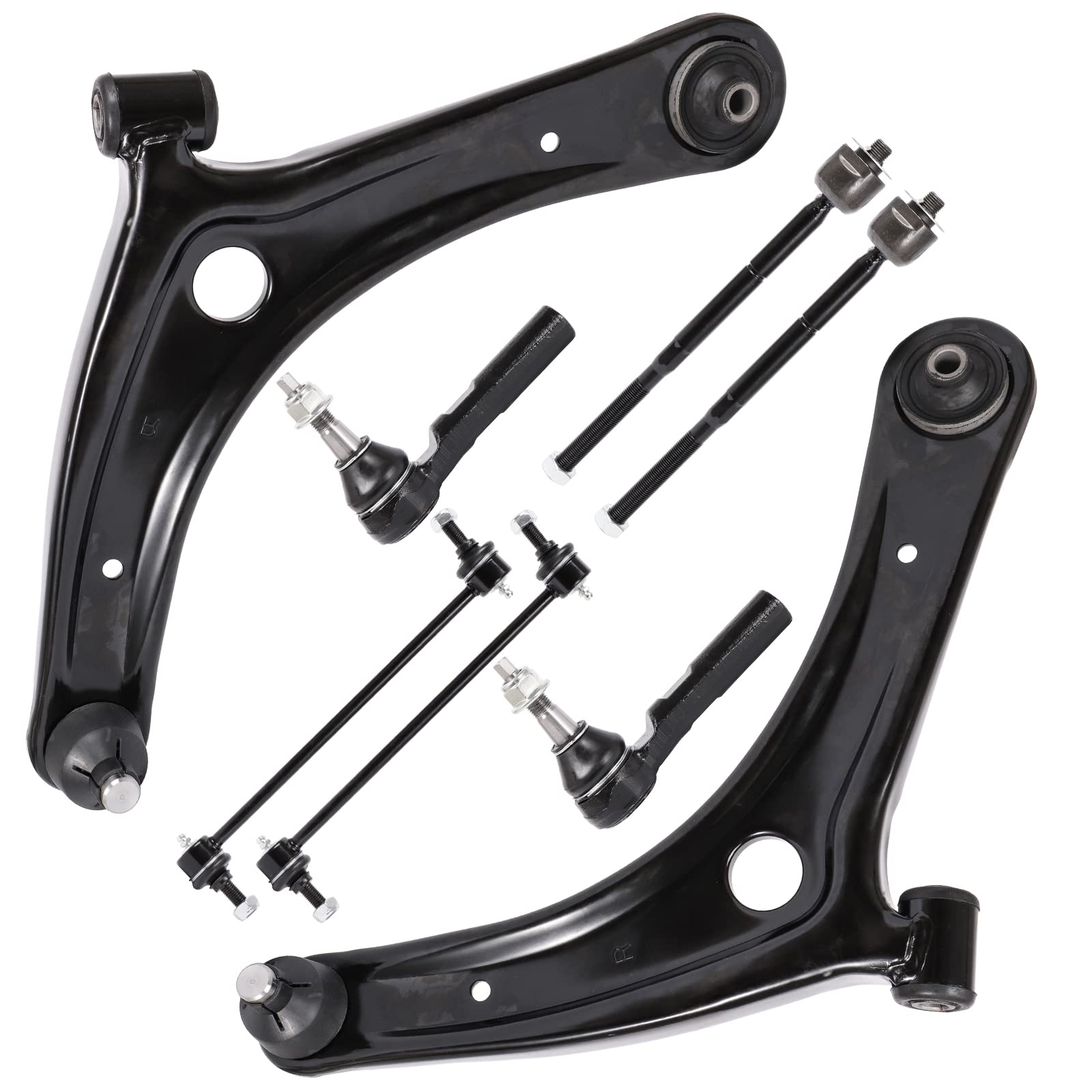 LCWRGS Front Lower Control Arms w/Ball Joint Sway Bar Tie Rod Ends