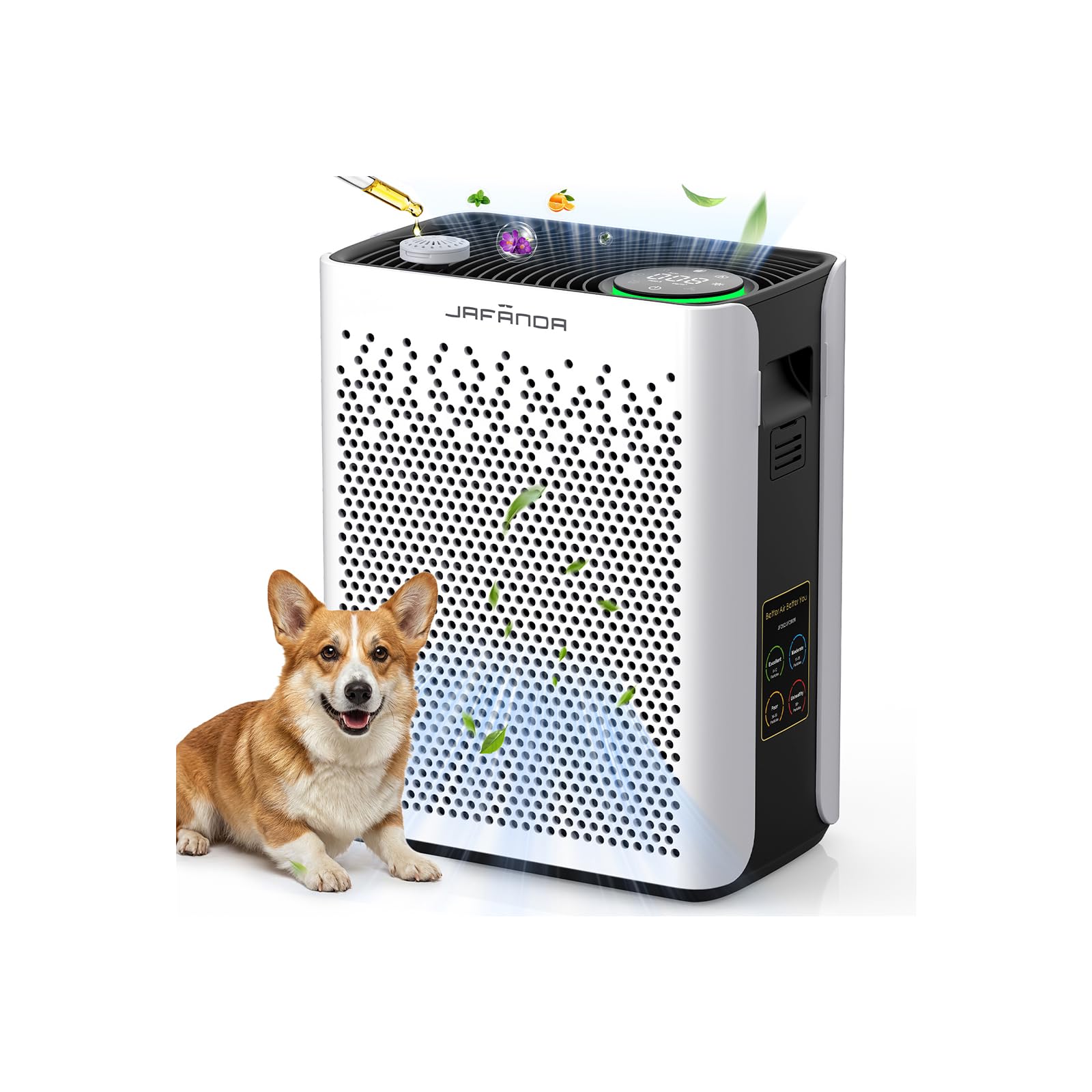 Air Purifiers for Home Bedroom Large Room Jaf nda HEPA Air Purifier with Washable Pre-Filter AHAM VERIFIED Air