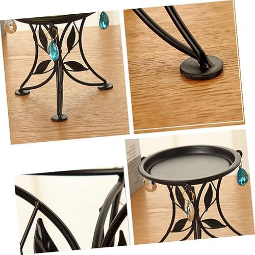 Miniatura 7 de Yardwe Salvamanteles de escritorio para suculentas, soporte para plantas suculentas, soporte para plantador de mesa, soporte para mini bonsái,