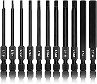 Vista 20 de NEIKO 10250A Juego de destornilladores de tuercas hexagonales magnéticas de impacto, juego de brocas de 12 piezas para taladro, acero Cr-V, vástago