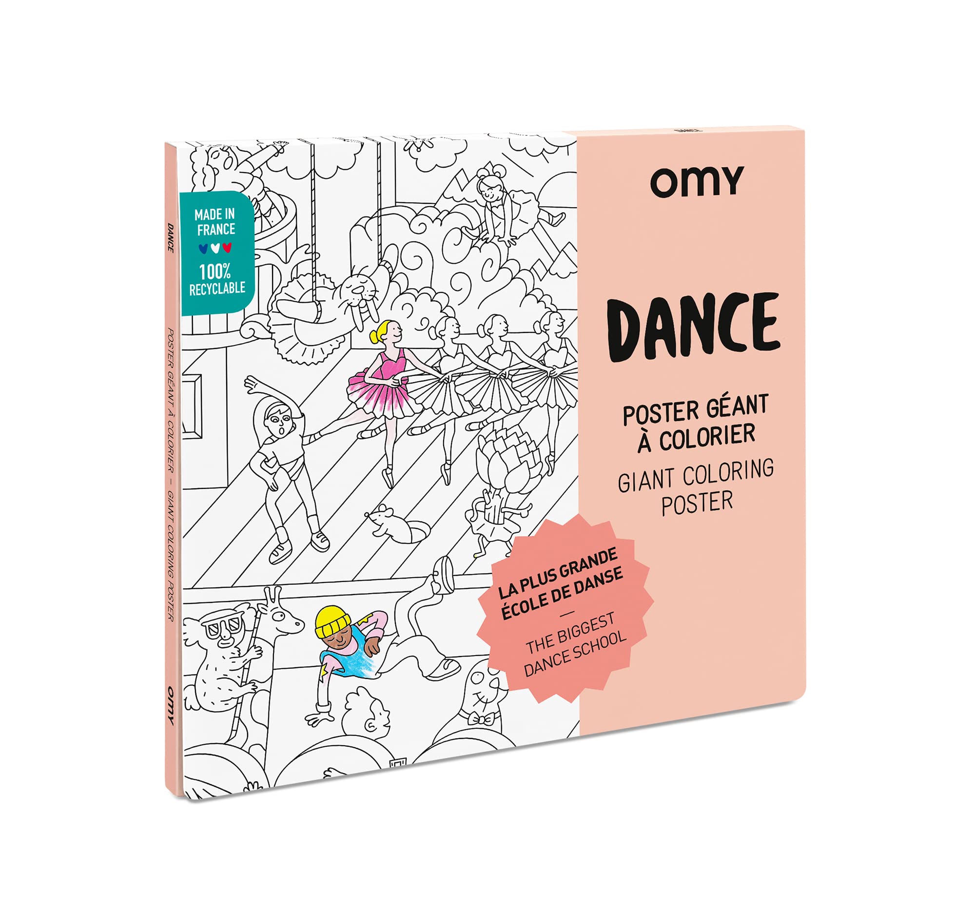 Poster Géant à colorier DANCE by OMY