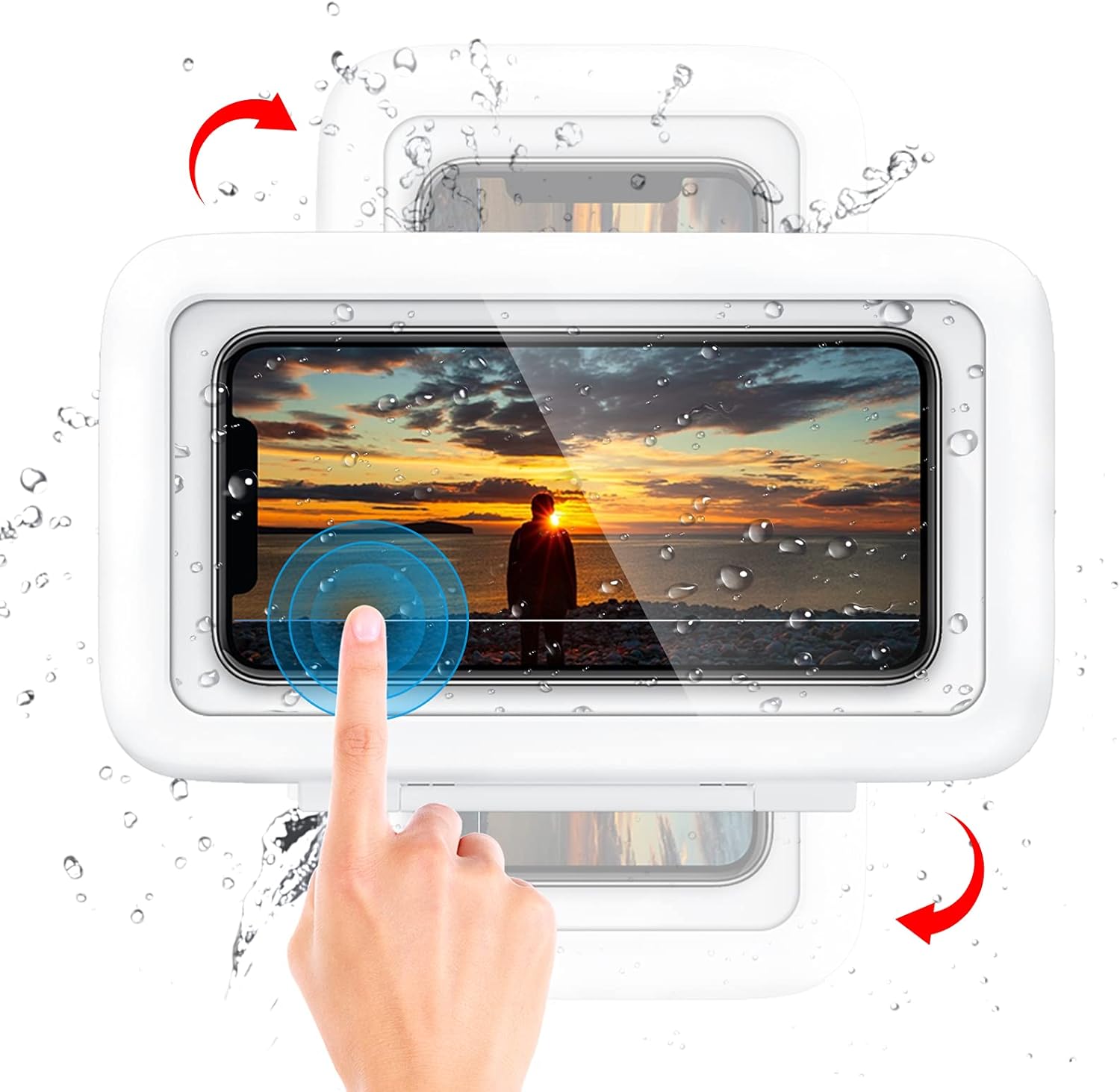 Waterproof Shower Phone Holder with 360° Rotation, Zimbabwe Ubuy