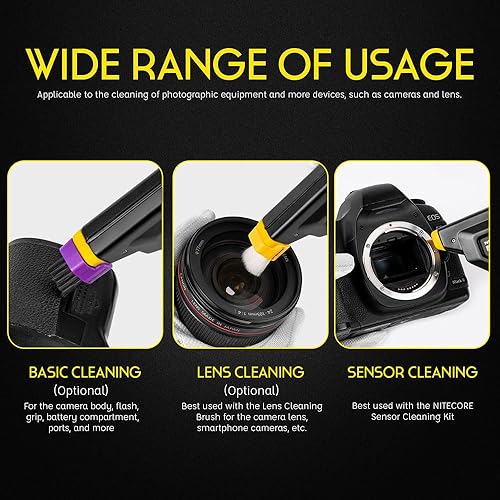 Miniatura 3 de Nitecore BlowerBaby - Soplador de aire de limpieza electrónica para cámara y lente, velocidad del viento de 43.5mih, batería integrada de 1500 mAh,