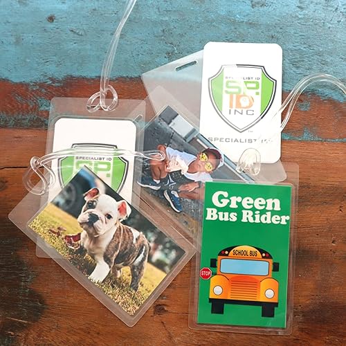 Miniatura 5 de Paquete de 25 bolsas laminadas prémium para etiquetas de equipaje de 5 mil, hojas transparentes de 2  x 4  pulgadas, kit de etiquetas térmicas para