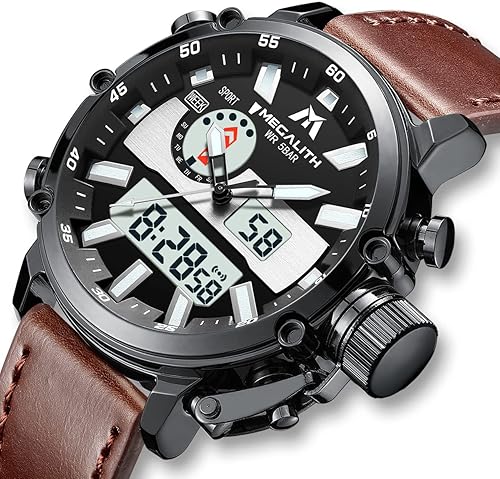 Miniatura 2 de MEGALITH Relojes digitales militares para hombre, reloj deportivo al aire libre, táctico, de 1.772in, cara grande, 5 ATM, resistente al agua, con
