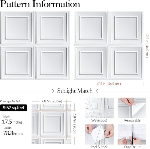 Miniatura 5 de FunStick Papel de contacto marrón cepillado de 15.8 x 240 pulgadas de grosor, papel tapiz marrón para despegar y pegar, impermeable, extraíble,