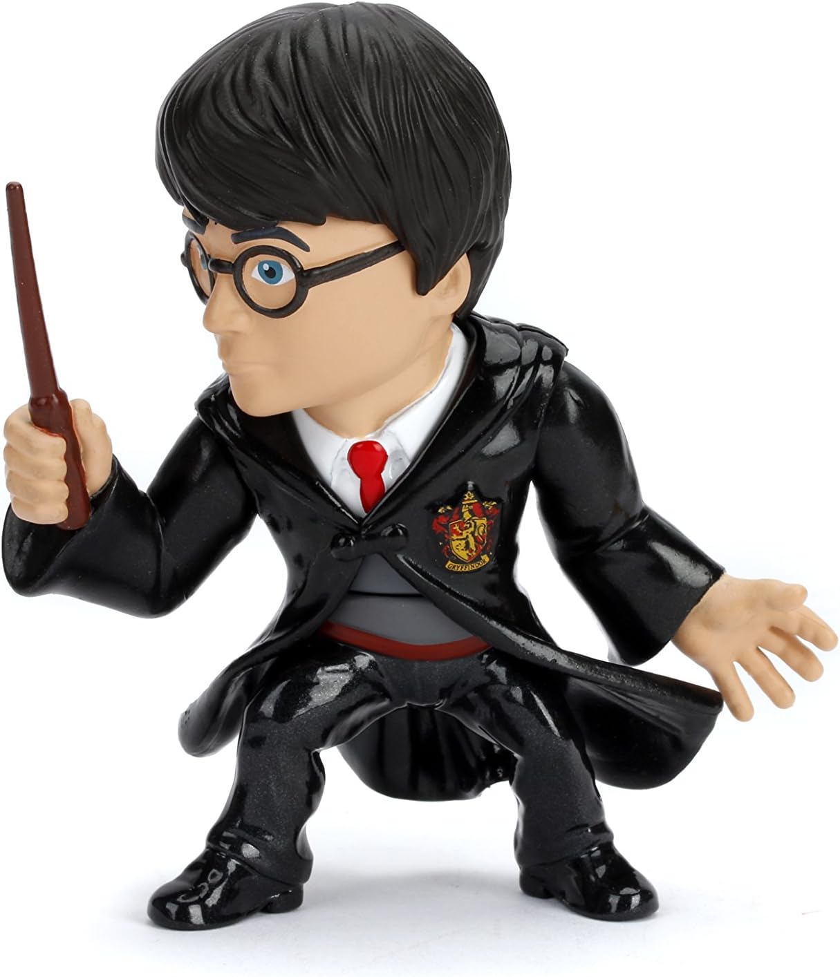 Nano Metalfigs Harry Potter in School Uniform with Wand Metals Die-Cast Collectible Toy Figure, Black, 10cm