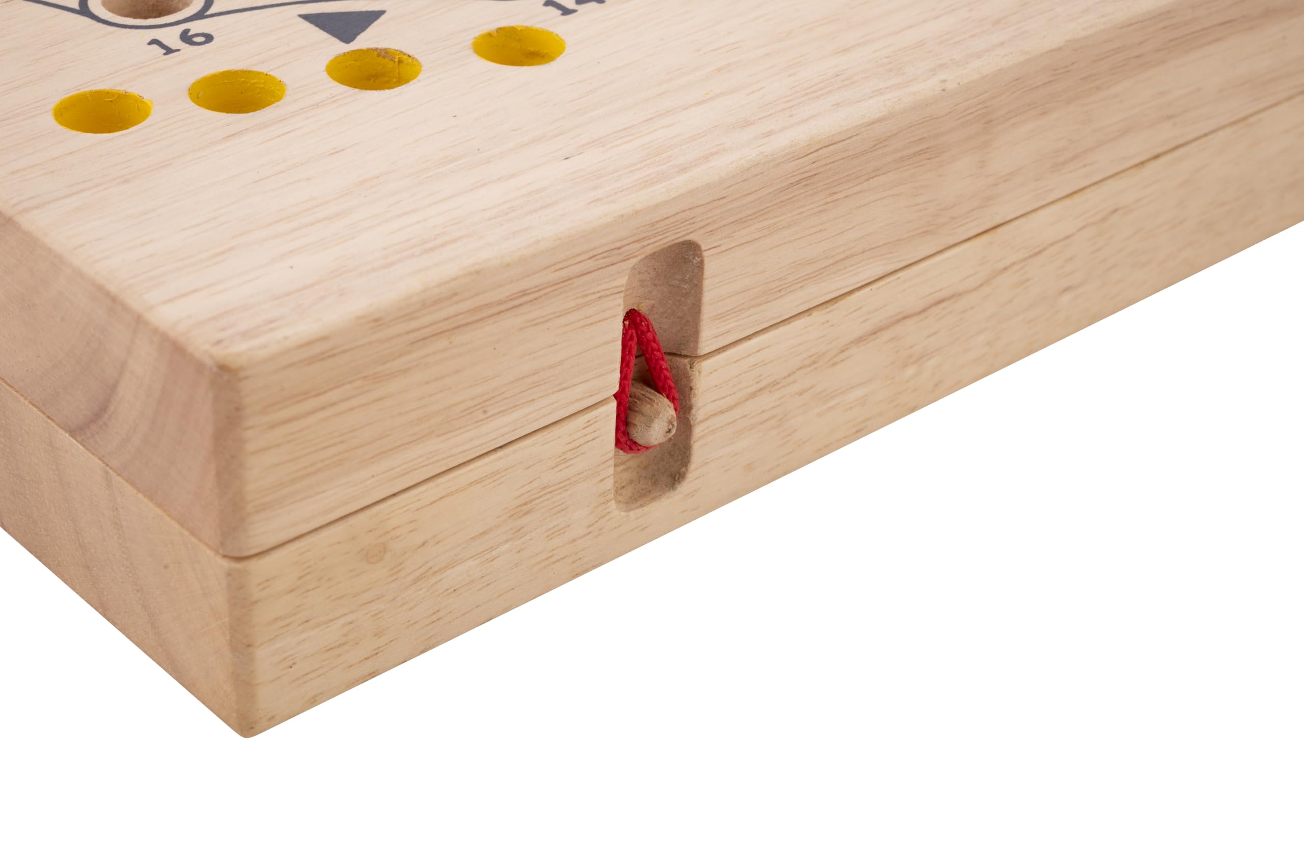 Engelhart - 350264 - Juego de Tock XL de Madera con Estuche Plegable de Caucho – 6 Jugadores – Juego Tradicional Canadiense – Juego con Cartas – Desde 6 años