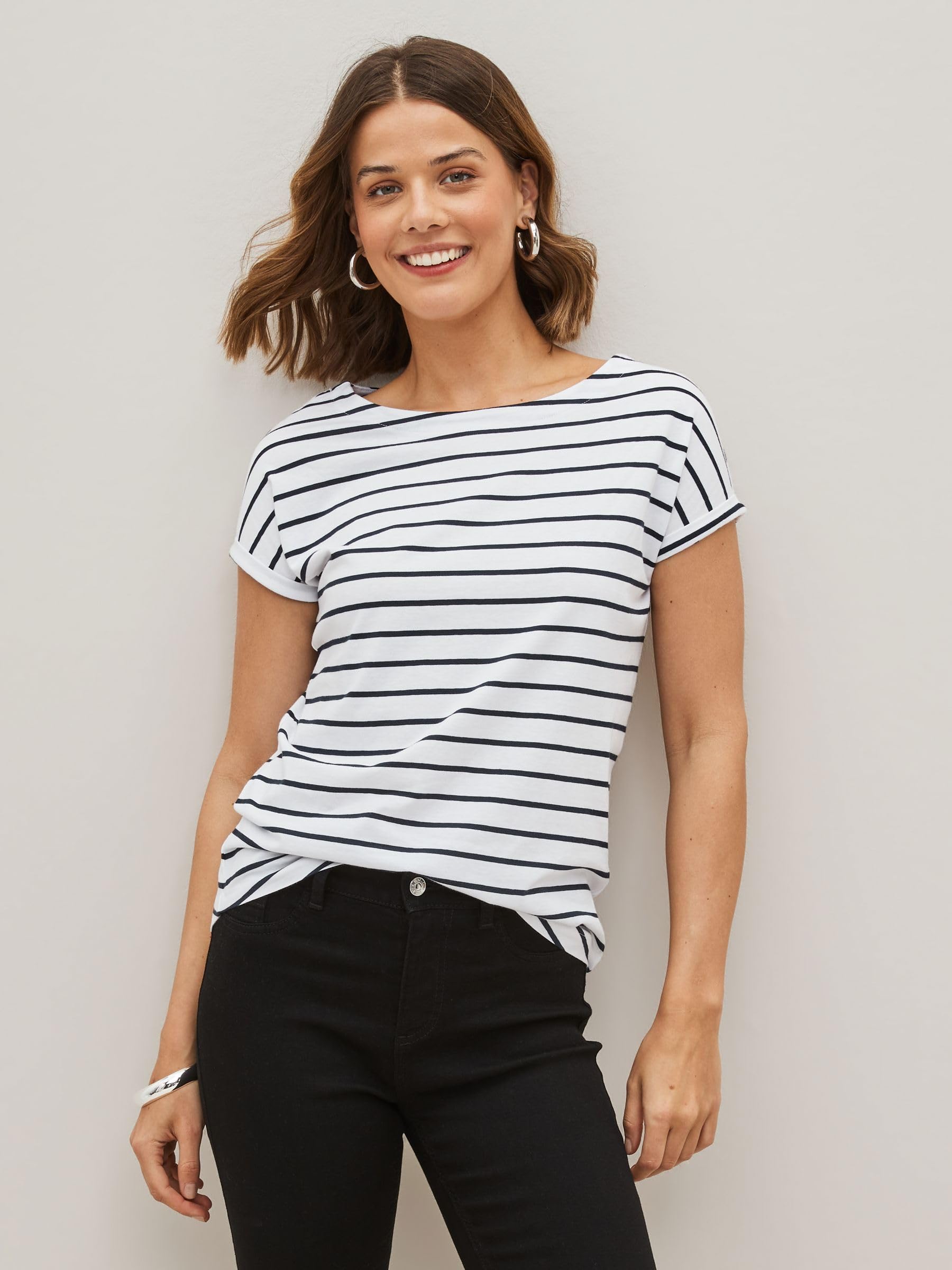 NEXT Damen T-Shirts mit Flügelärmeln, 3er-Pack