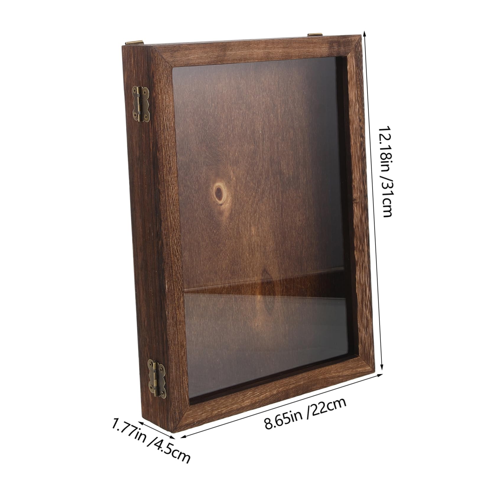 Cabilock Butterflies Specimen Display Box Wooden Display Case Vintage Style Plant Specimen Storage Wall-Mounted Insect Showcase Dried Flower Box