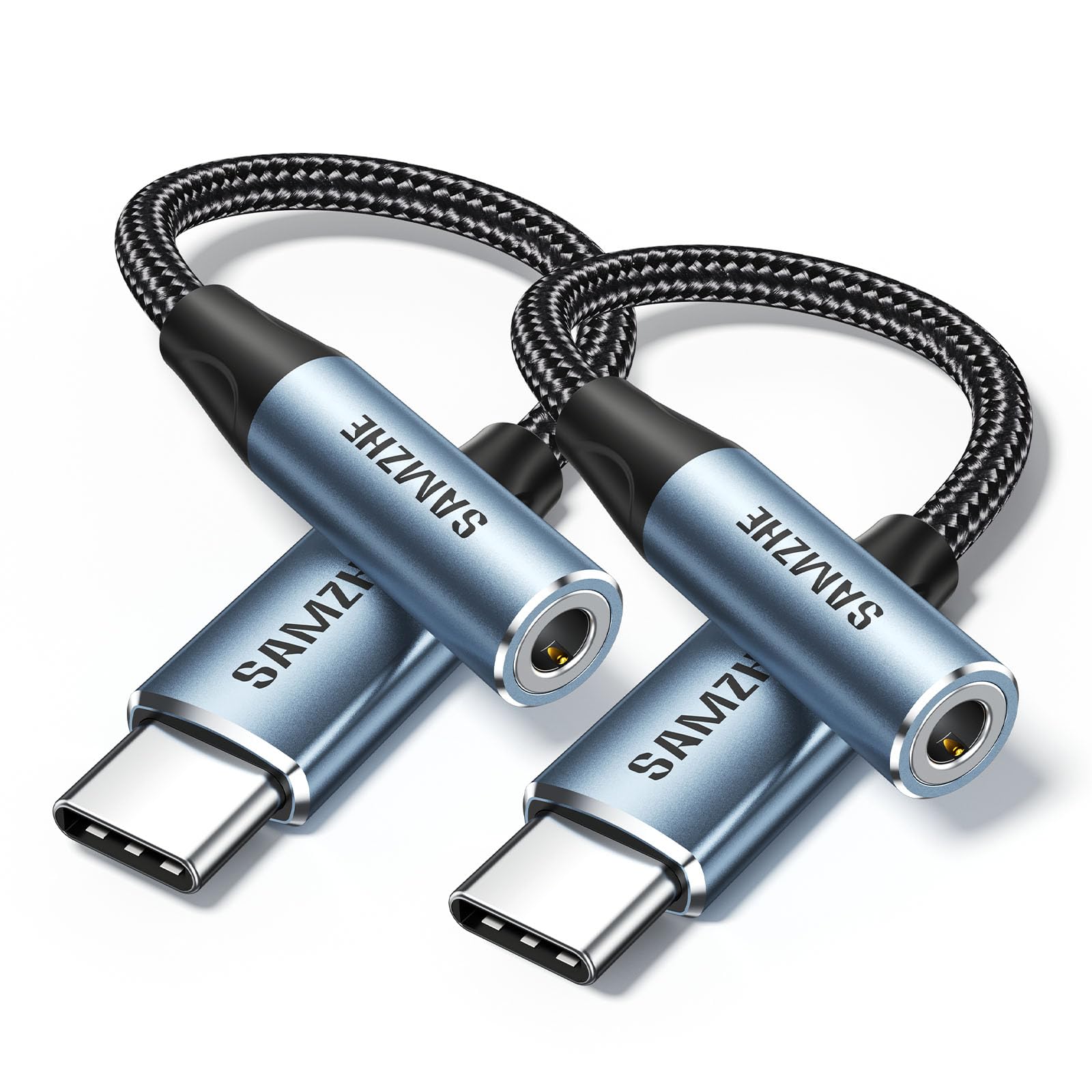 Câble DAC HiFi USB C vers Jack 3.5 mm SAMZHE Audio Transmision Haute Résolution 24 bits 96 kHz - 8
