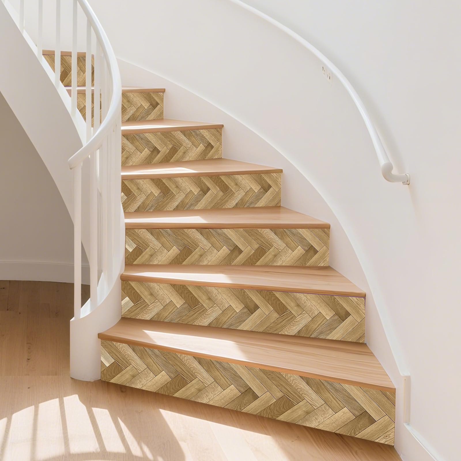 Vinilo autoadhesivo PLIGREAT de 18x100 cm para decorar escaleras deterioradas