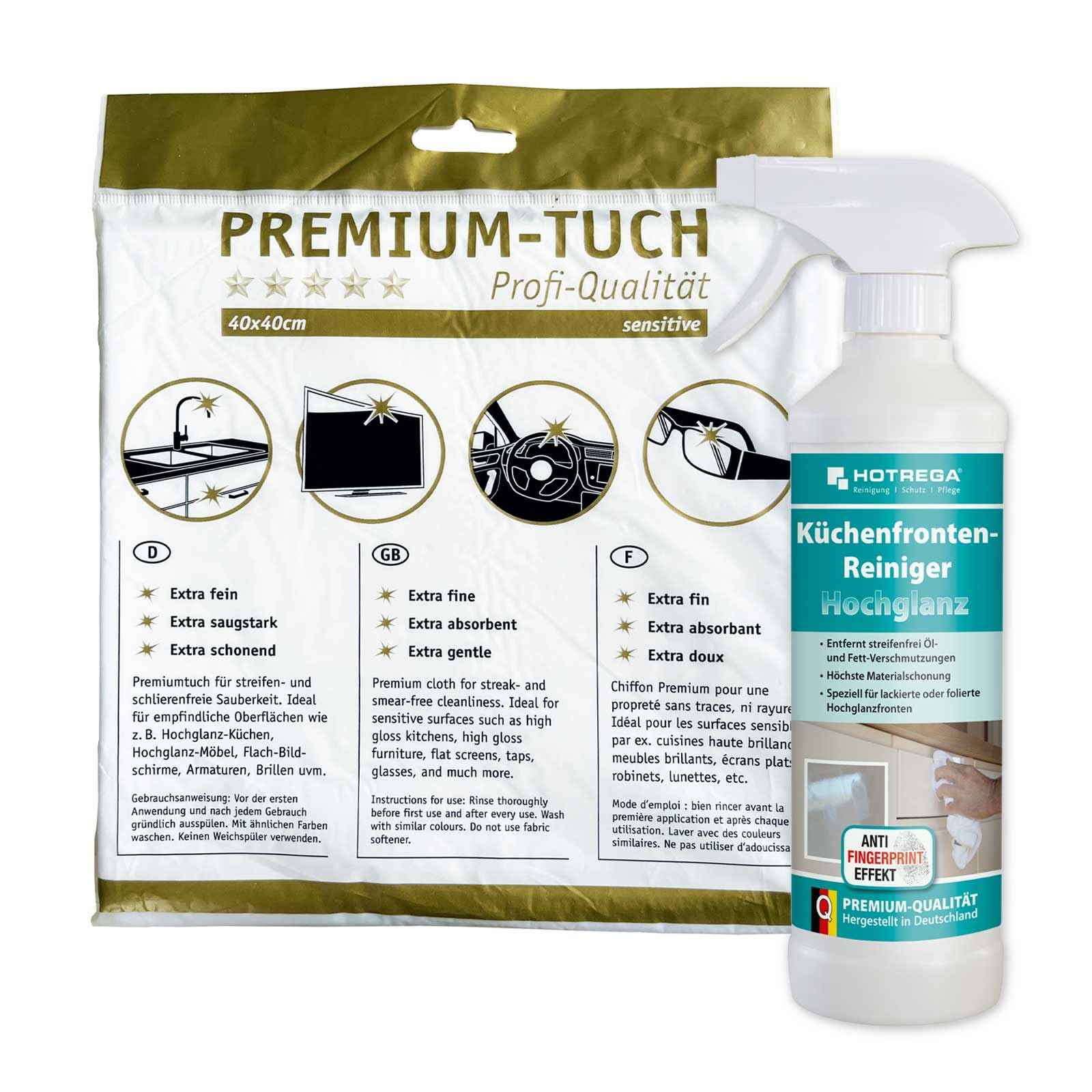 HOTREGA Küchenfronten-Reiniger Hochglanz 500 ml