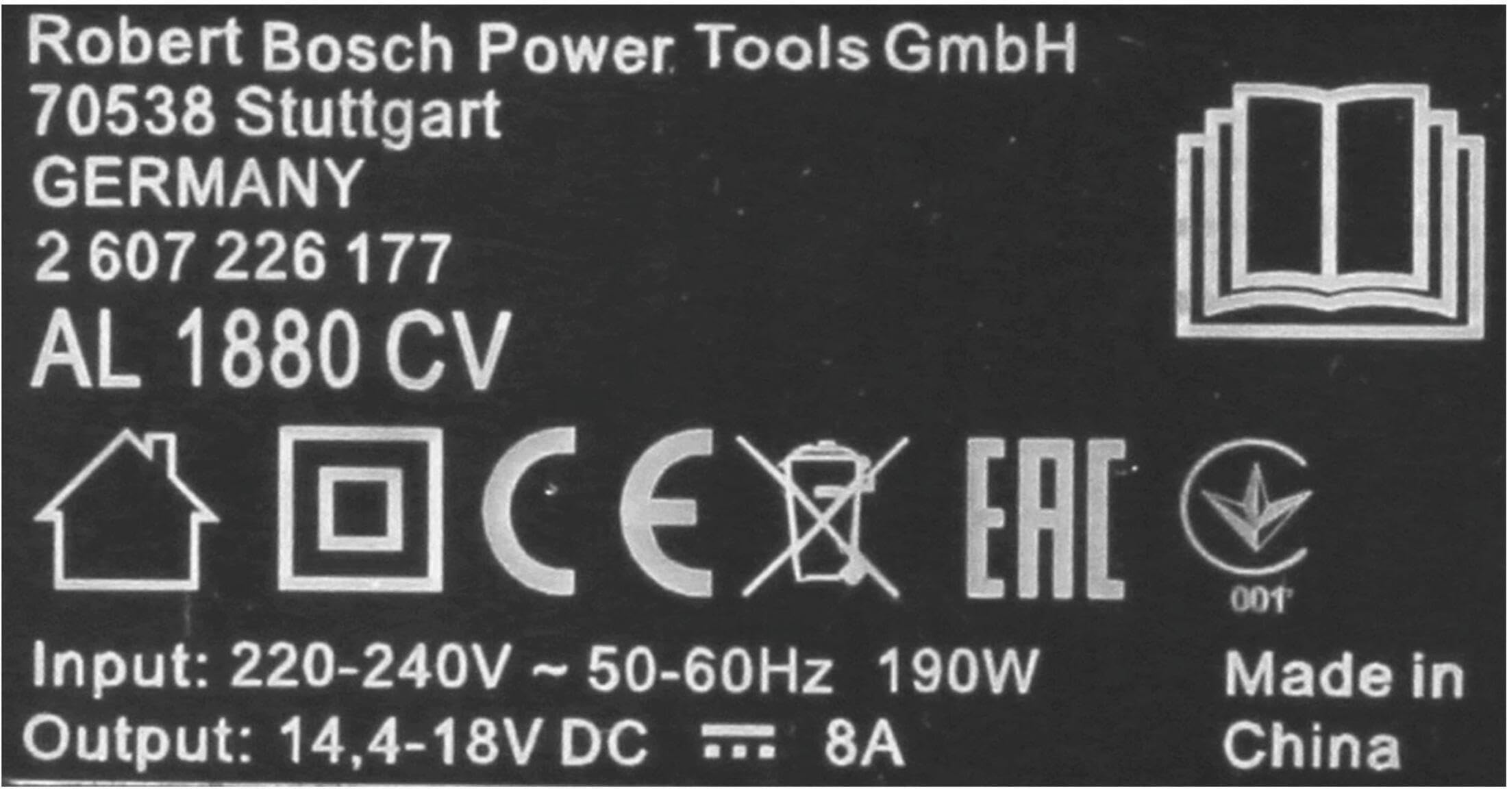 Bosch - Cargador rápido, Power for All 18V, BHZUC18N
