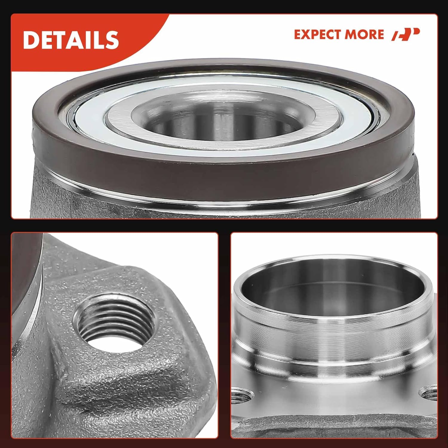 A-Premium Wheel Bearing and Hub Assembly Compatible with Audi A4 2009-2020, A4 Allroad 2017-2018, A4 Quattro, Q7, A5, A5 Quattro, A5 Sportback, A6, A6 Quattro, Allroad, RS5, RS5 Sportback, S4, S5