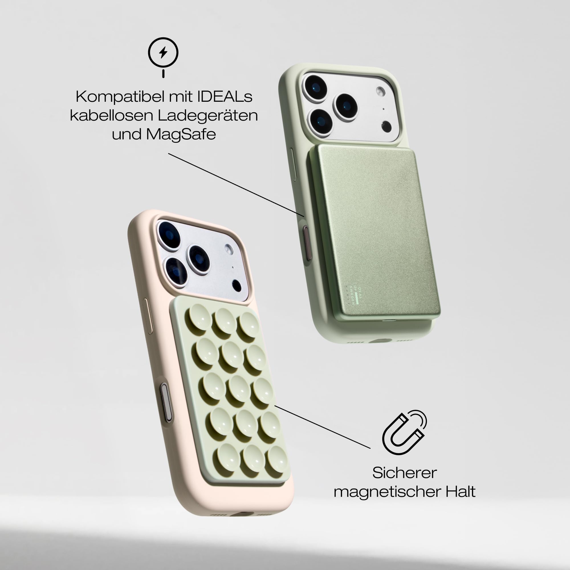 IDEAL OF SWEDEN Silicone Case MagSafe iPhone 17 Pro Cloud Dancer
