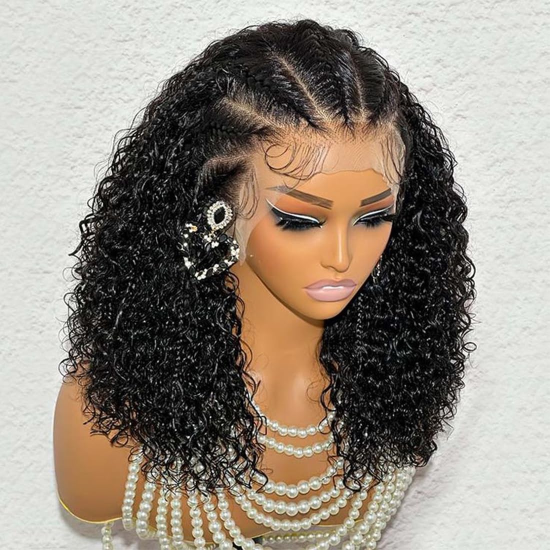Lace Frontal Mongolian Kinky Curly 6 x 13 Wig 20\