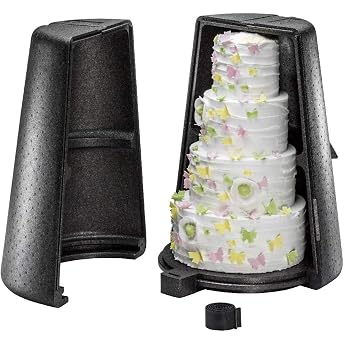 thermohauser EPP Thermobox Tier Cake Stand Black for a Max. 5-Tier Cake Stand with Max. Diameter 46 cm and 72 cm Height