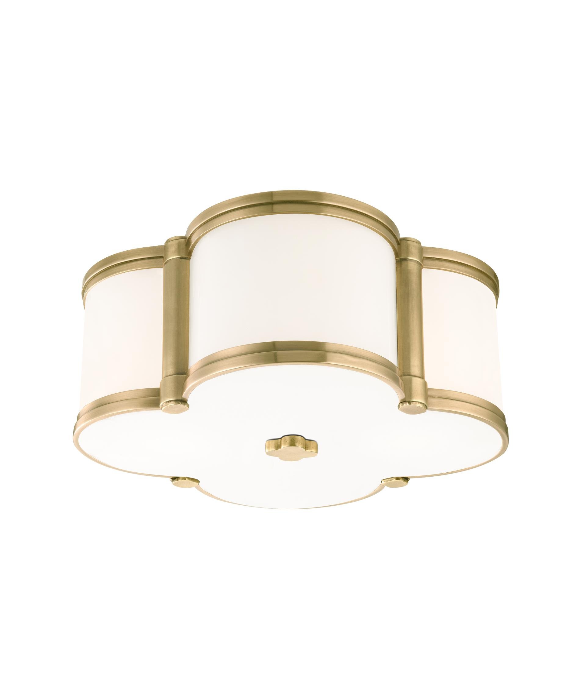 Hudson Valley Lighting 1212-OB Traditional Two Light Flush Mount from Chandler Collection in Bronze/Dark Finish,12"